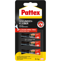 Pattex Sekundenkleber Mini Trio, 3x1g [Levering: 2-3 dage]